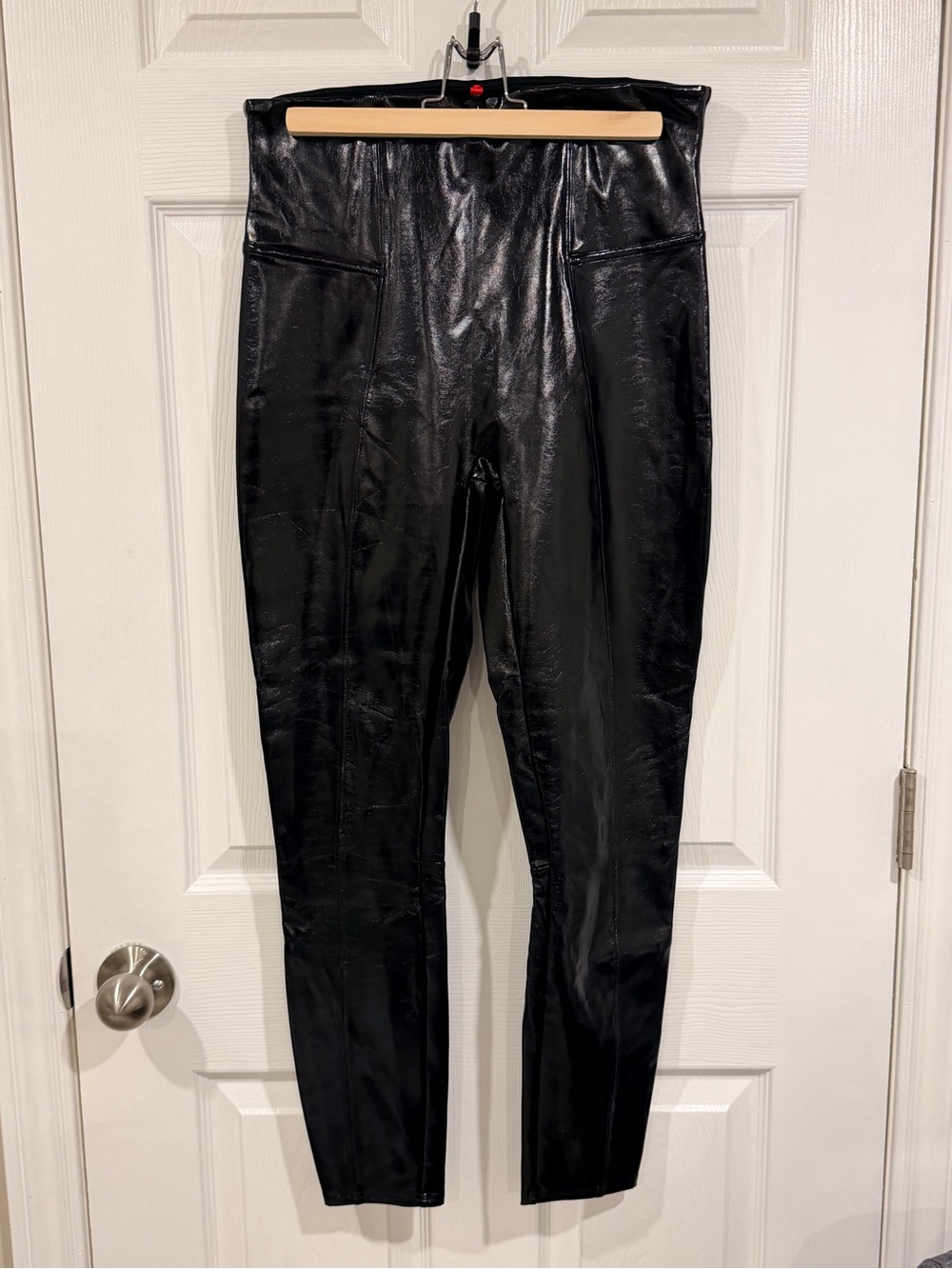 High-Rise Faux Leather Black SPANX Leggings
